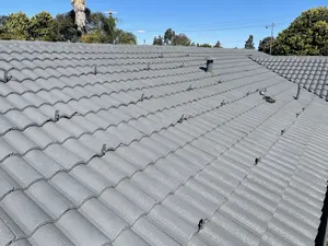 Photo of a roof done with the colour: Colorbond Woodland Grey