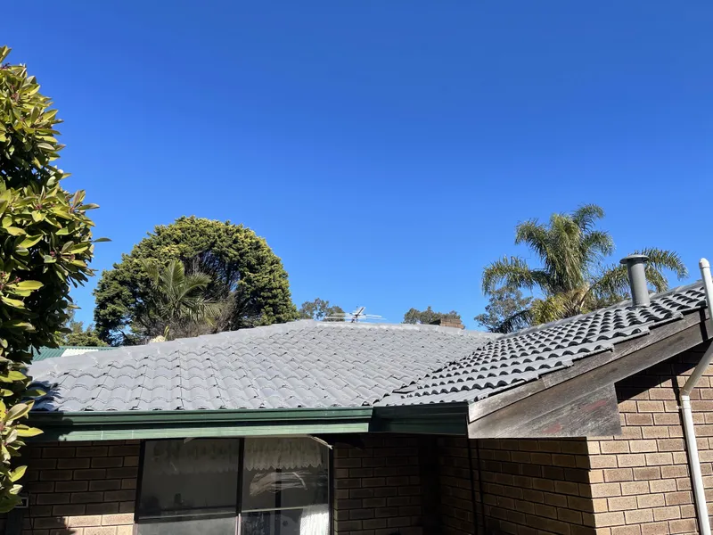 Perth roof with Colorbond Wallaby Dulux Acratex coating - view 1