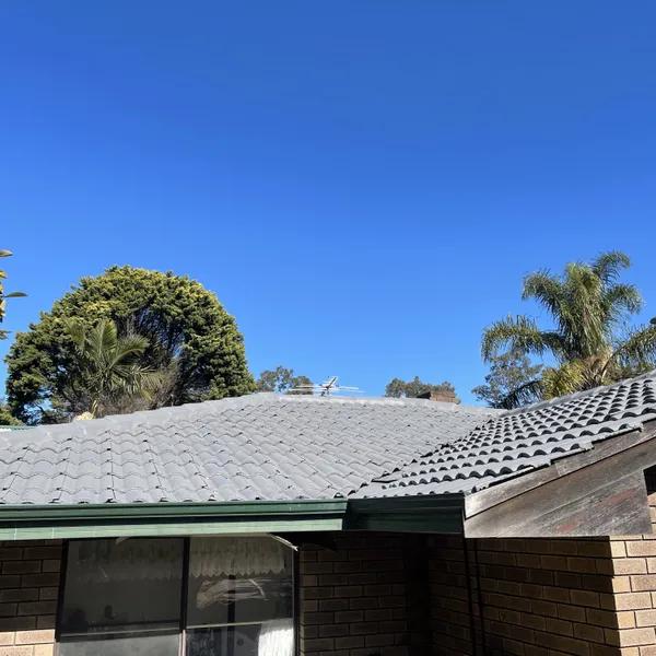 Perth roof with Colorbond Wallaby Dulux Acratex coating